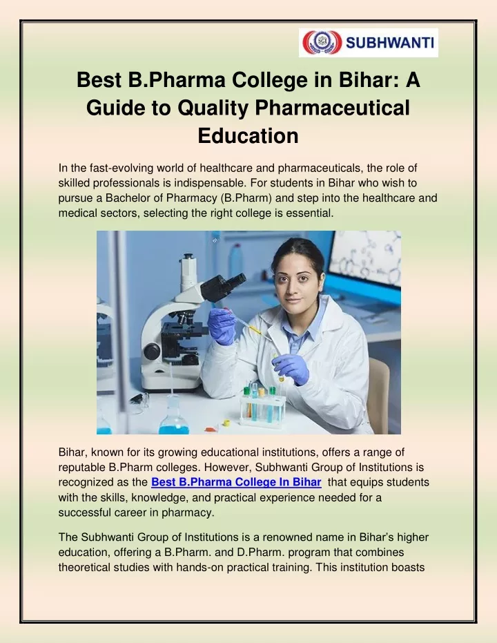 best b pharma college in bihar a guide to quality