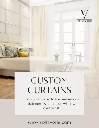 Transform Your Home with Custom Curtains