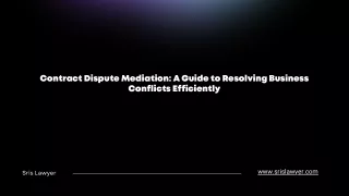 contract dispute mediation a guide to resolving