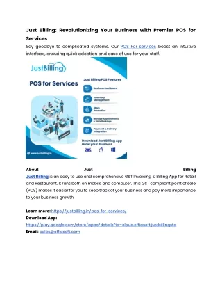 POS for Services