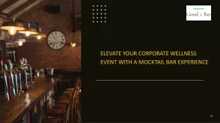 elevate your corporate wellness event with