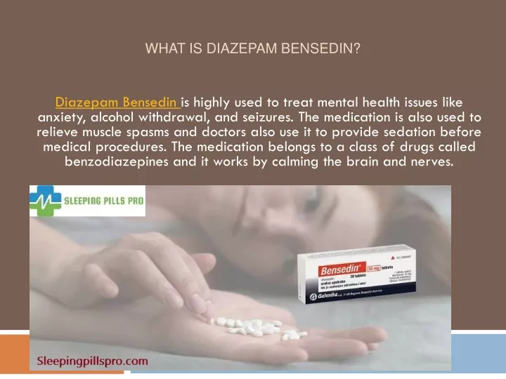 what is diazepam bensedin