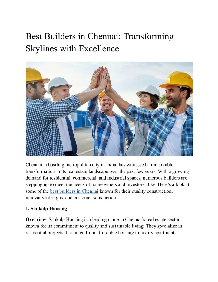 best builders in chennai transforming skylines