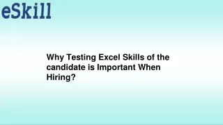 Why Testing Excel Skills of the candidate is Important When Hiring