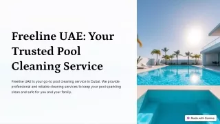 Expert Swimming Pool Cleaning & Maintenance in Dubai