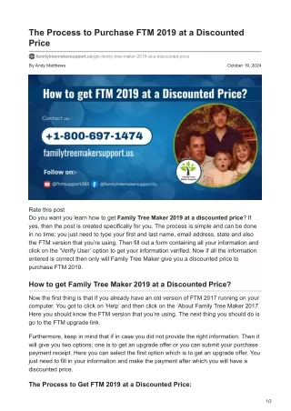 The Process to Purchase FTM 2019 at a Discounted Price