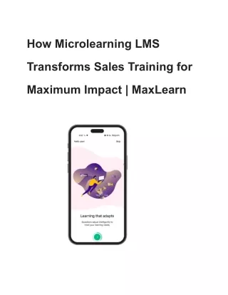 how microlearning lms