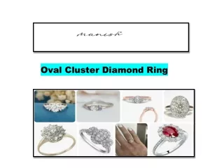 Oval Cluster Diamond Ring