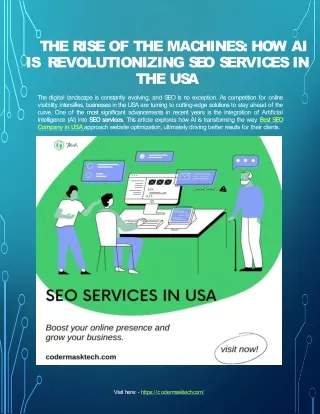 The Rise of the Machines: How AI is Revolutionizing SEO Services in the USA