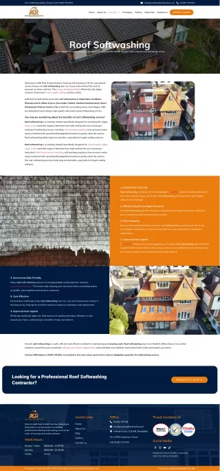 Professional Roof Softwashing in St Albans – A R Cleaning Services