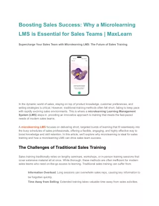 boosting sales success why a microlearning