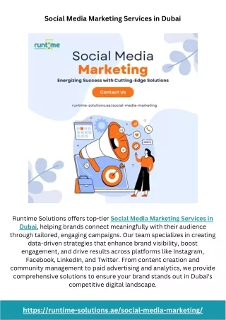 Social Media Marketing Services in Dubai