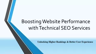 Technical SEO Services