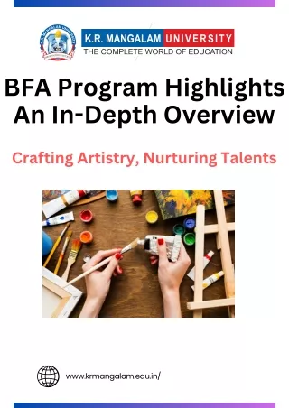 bfa program highlights an in depth overview