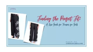 Finding The Perfect Fit: A Size Guide For Trousers For Girls