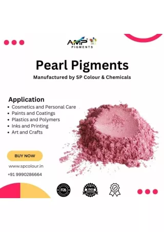 Pearl Pigments for various applications by SP Colour & Chemicals