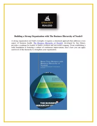 building a strong organization with the business
