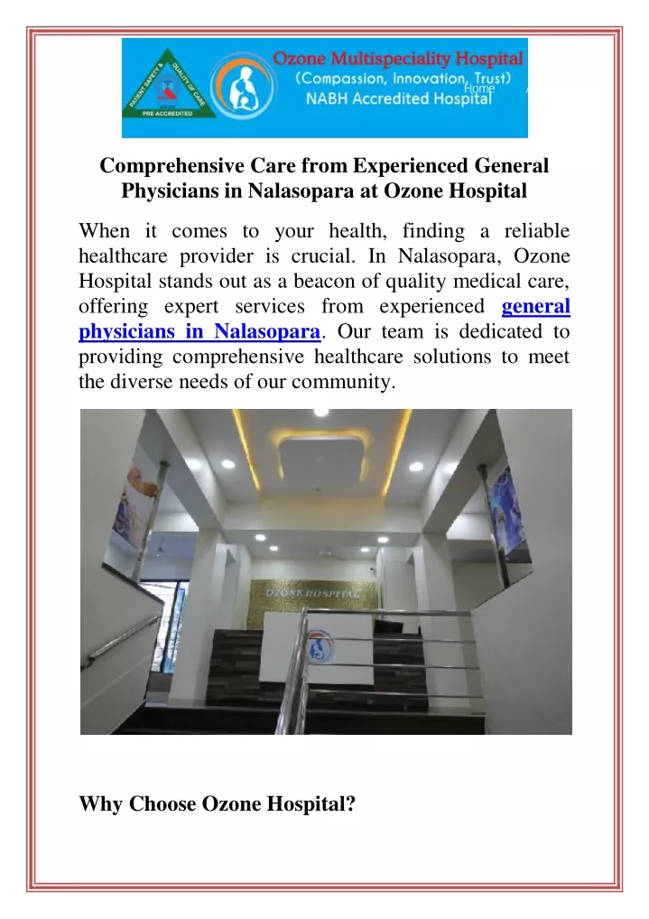 comprehensive care from experienced general