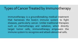 Immunotherapy Treatment in Delhi