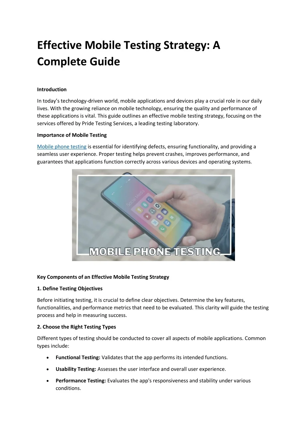 PPT - Mastering Mobile Testing: The Ultimate Guide to an Effective ...