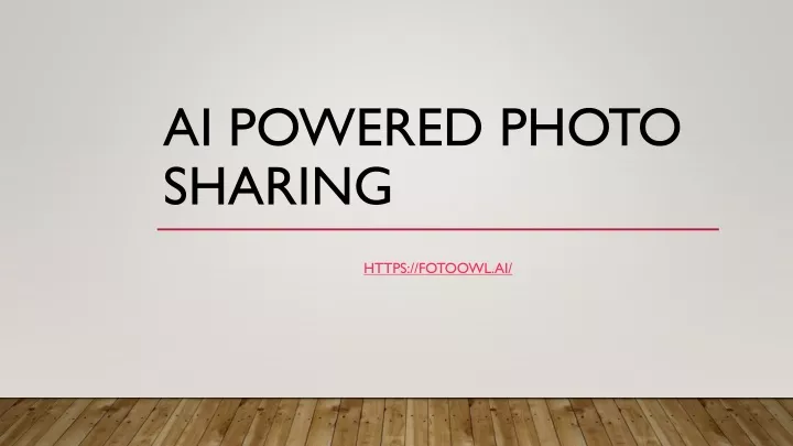 ai powered photo sharing