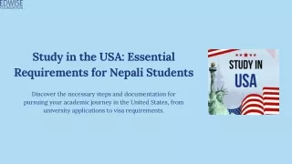 study in the usa essential requirements