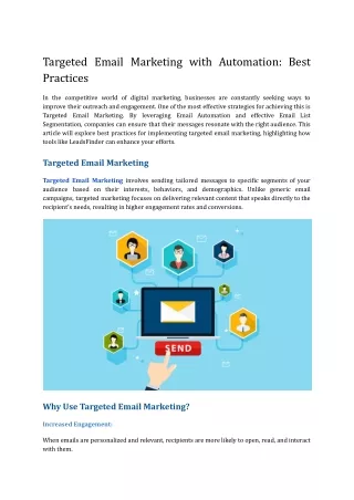 Targeted Email Marketing with Automation_ Best Practices