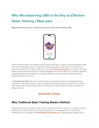 why microlearning lms is the key to effective